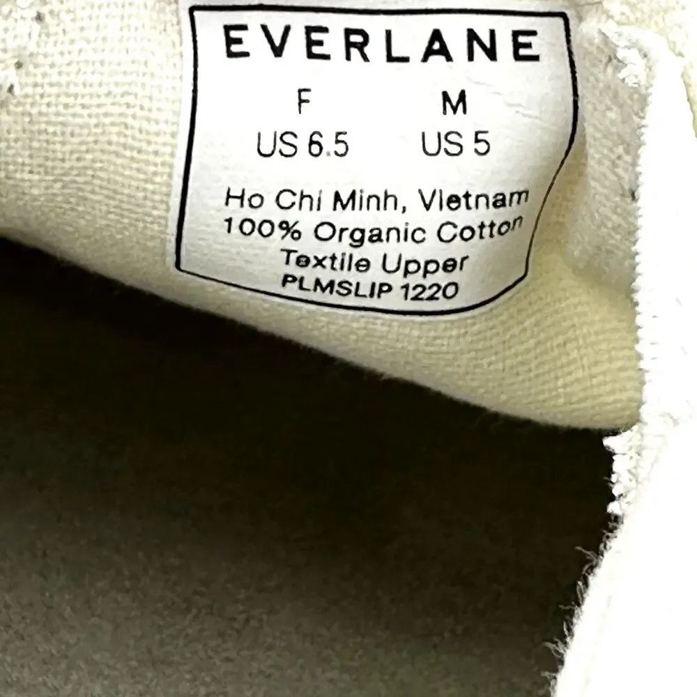 Everlane The Forever Slip On Sneakers Casual Round Toe Errands White M5 W6.5